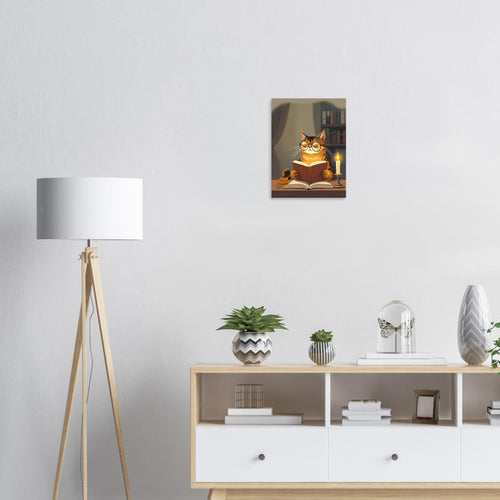 Cat Reading Book Art Wall Art UK Art Art Print — Art Print | Wild Thread Co UK