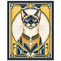 Siamese Cat Elegance Wall Art Ready to Hang UK Framed Print Ha — Framed Art Print | Wild Thread Co UK
