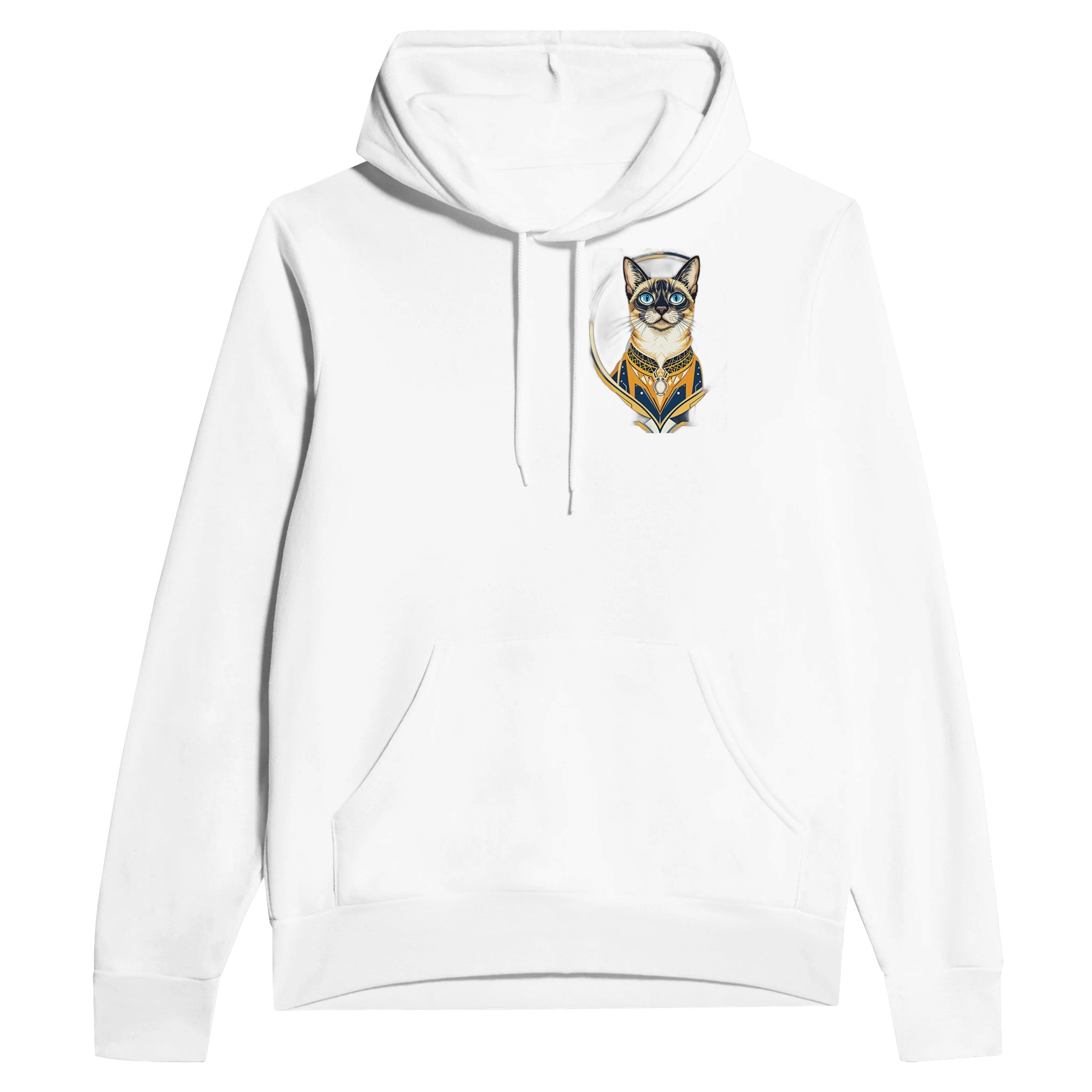 Siamese Cat Elegance Hoodie Pullover Unisex Cotton UK — Hoodie | Wild Thread Co UK