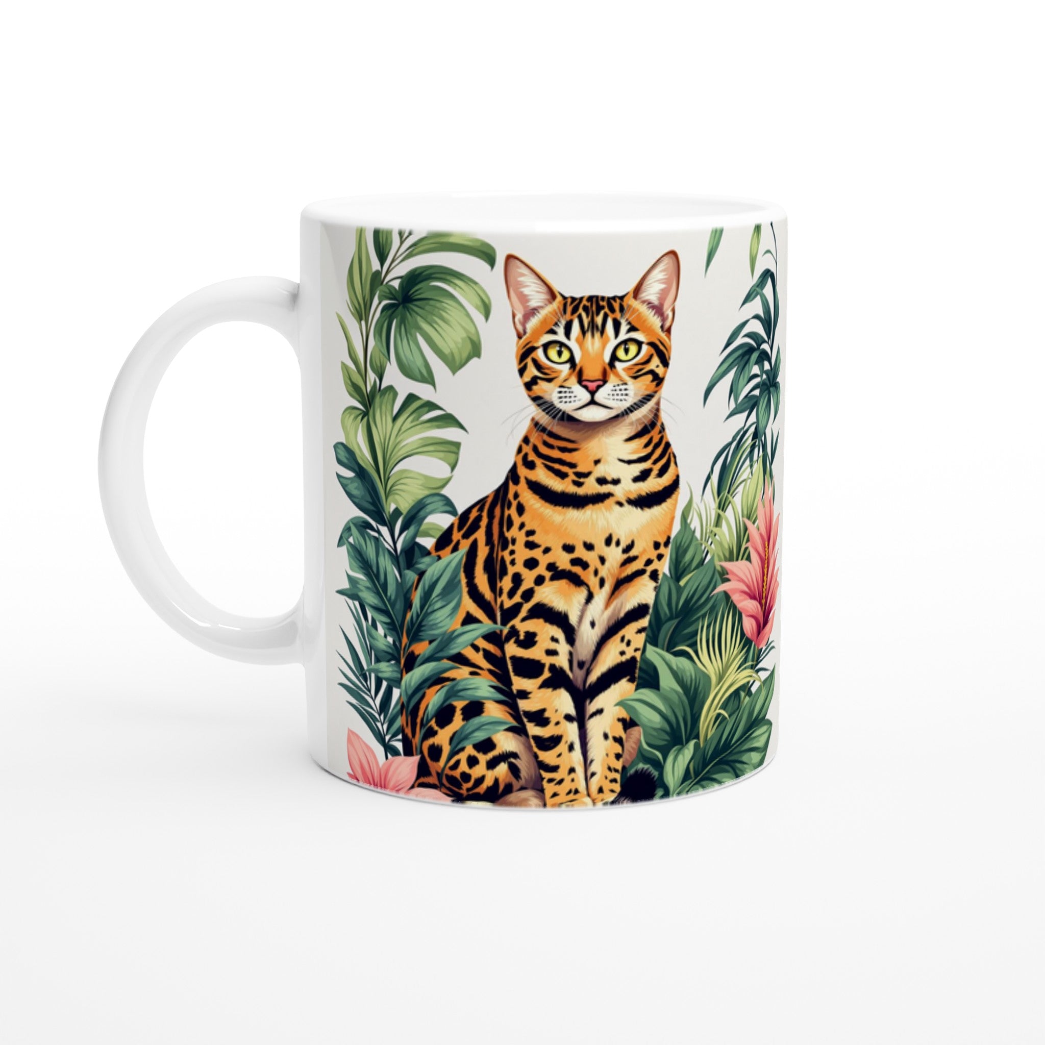 Bengal Cat Jungle Coffee Tea Ceramic 11oz — Mug | Wild Thread Co UK
