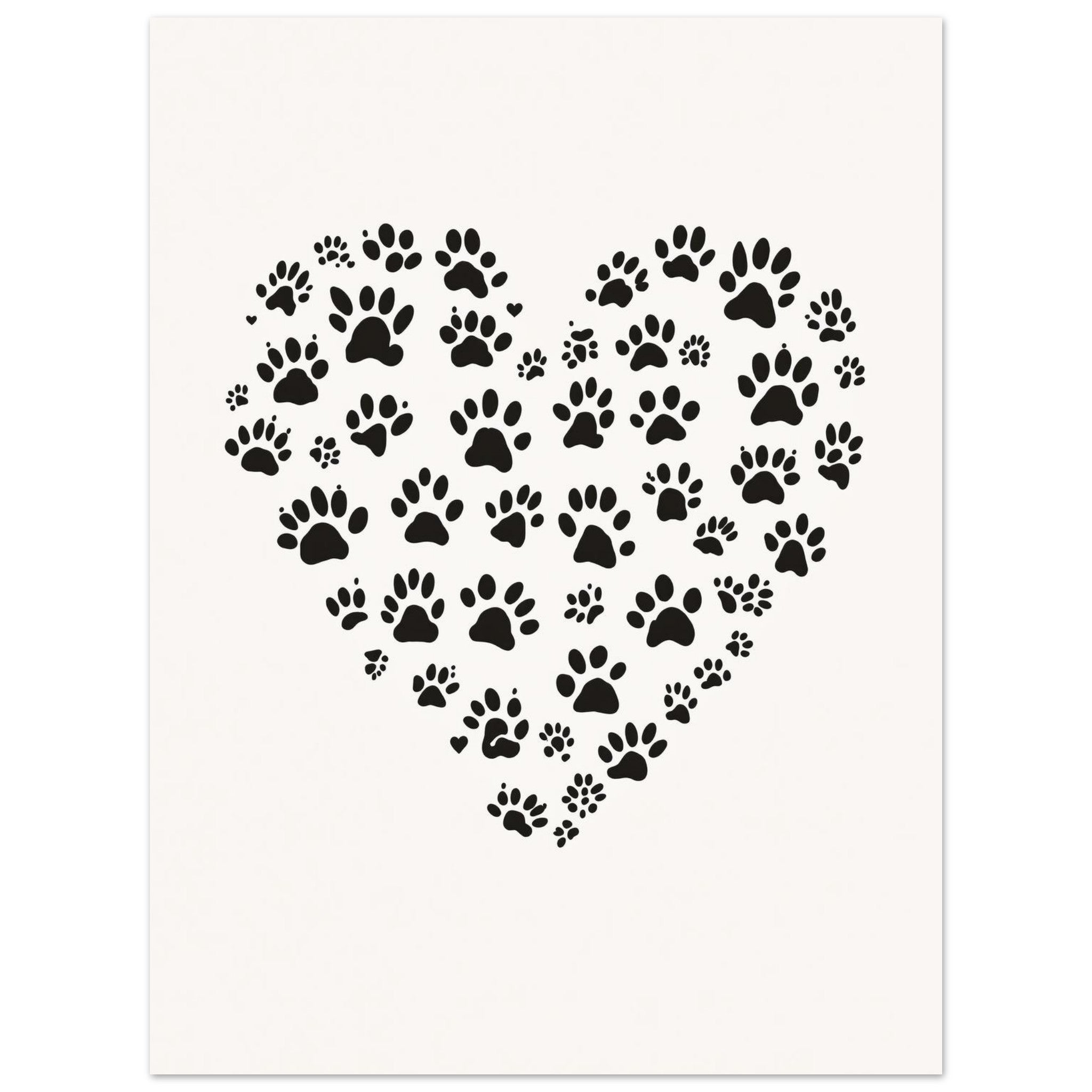 Cat Paw Prints Art Wall Art UK Art Art Print Art Print — detail view | Wild Thread Co