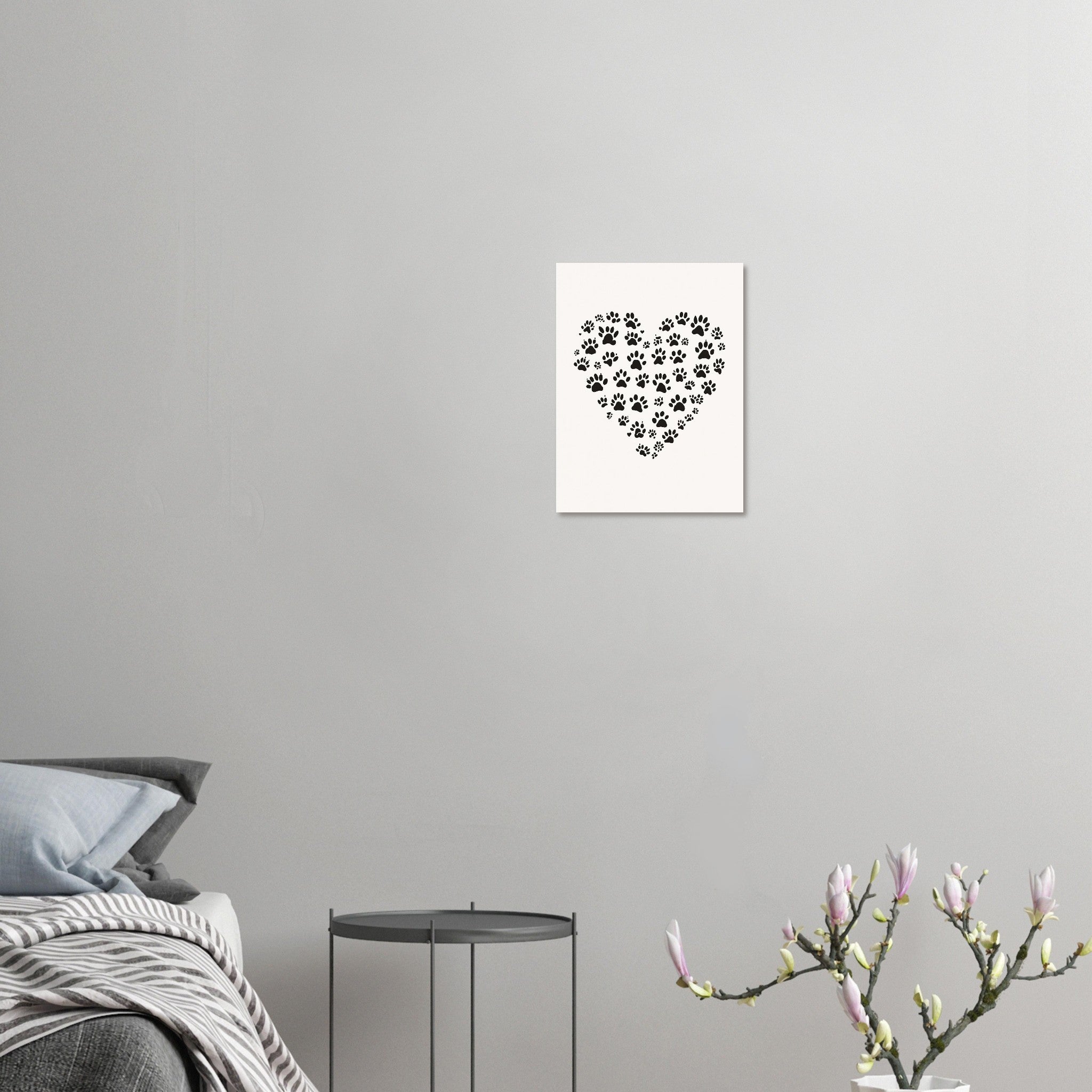 Cat Paw Prints Art Wall Art UK Art Art Print Art Print — detail view | Wild Thread Co