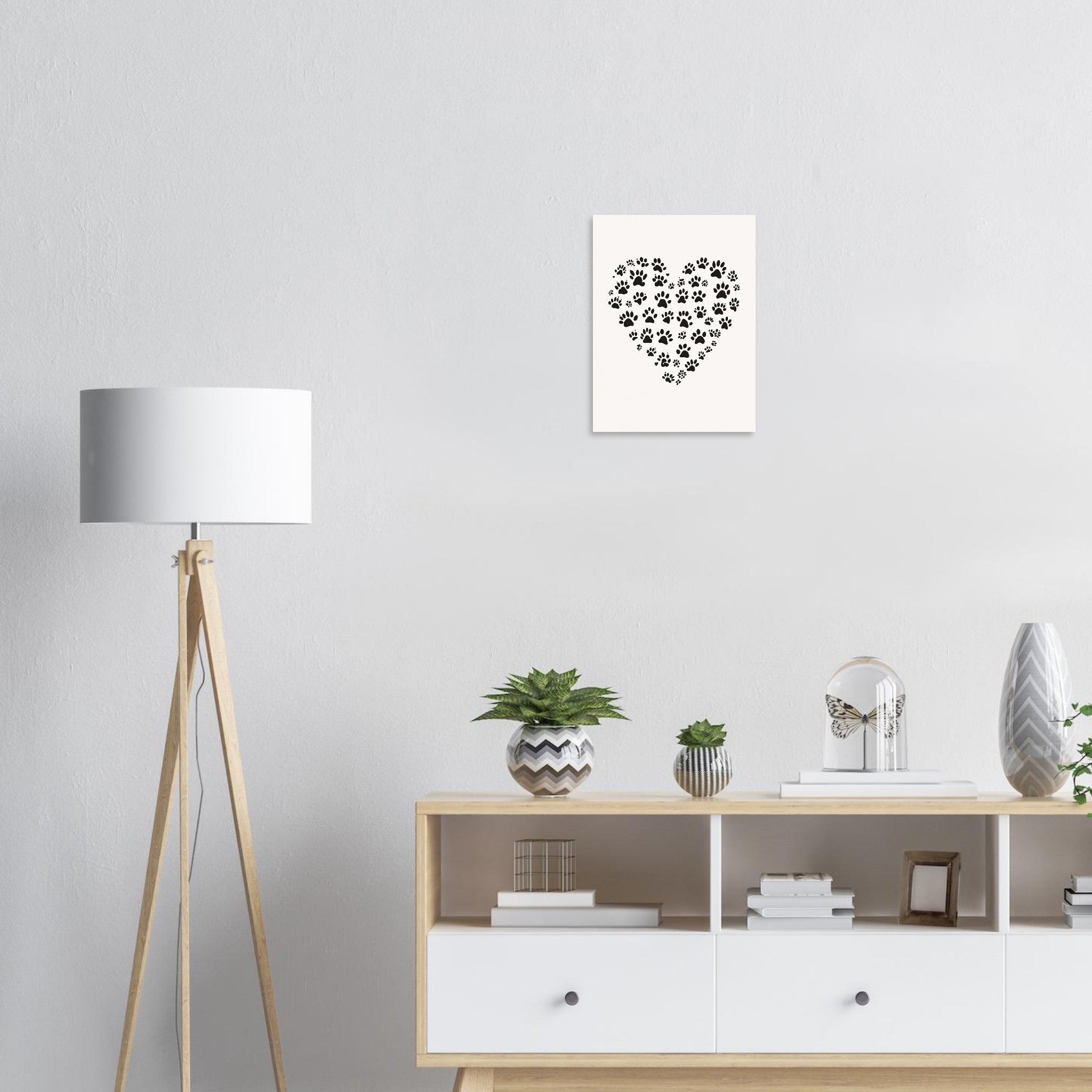 Cat Paw Prints Art Wall Art UK Art Art Print — Art Print | Wild Thread Co UK