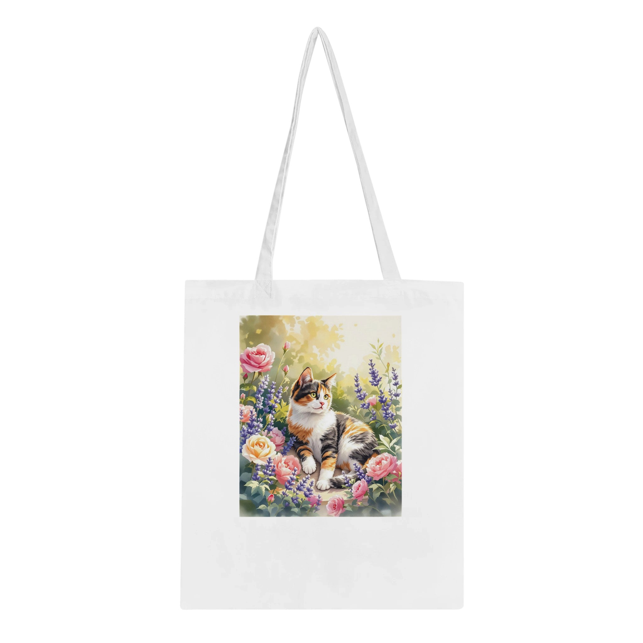 Calico Cat Garden Cotton Shopper UK — Tote Bag | Wild Thread Co UK