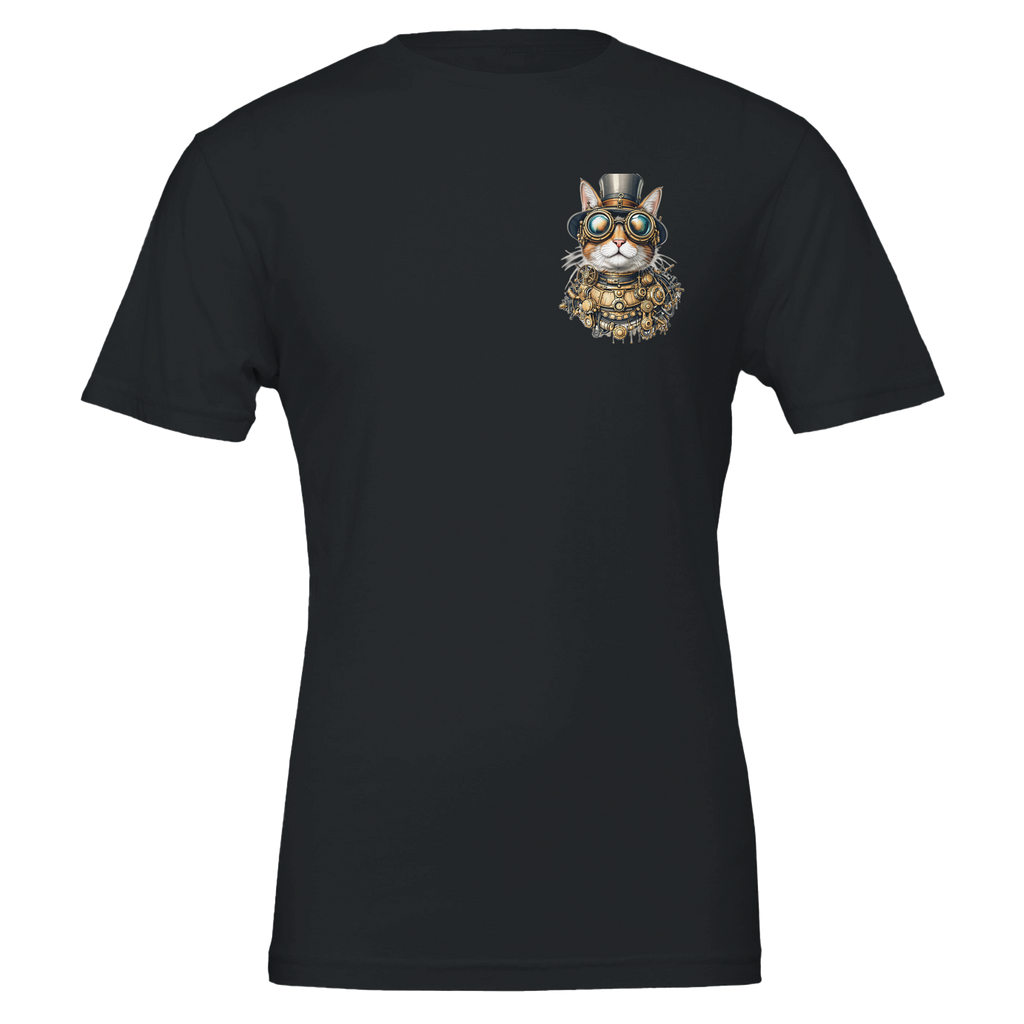 Steampunk Cat T-Shirt Unisex Cotton Tee UK — T-Shirt | Wild Thread Co UK