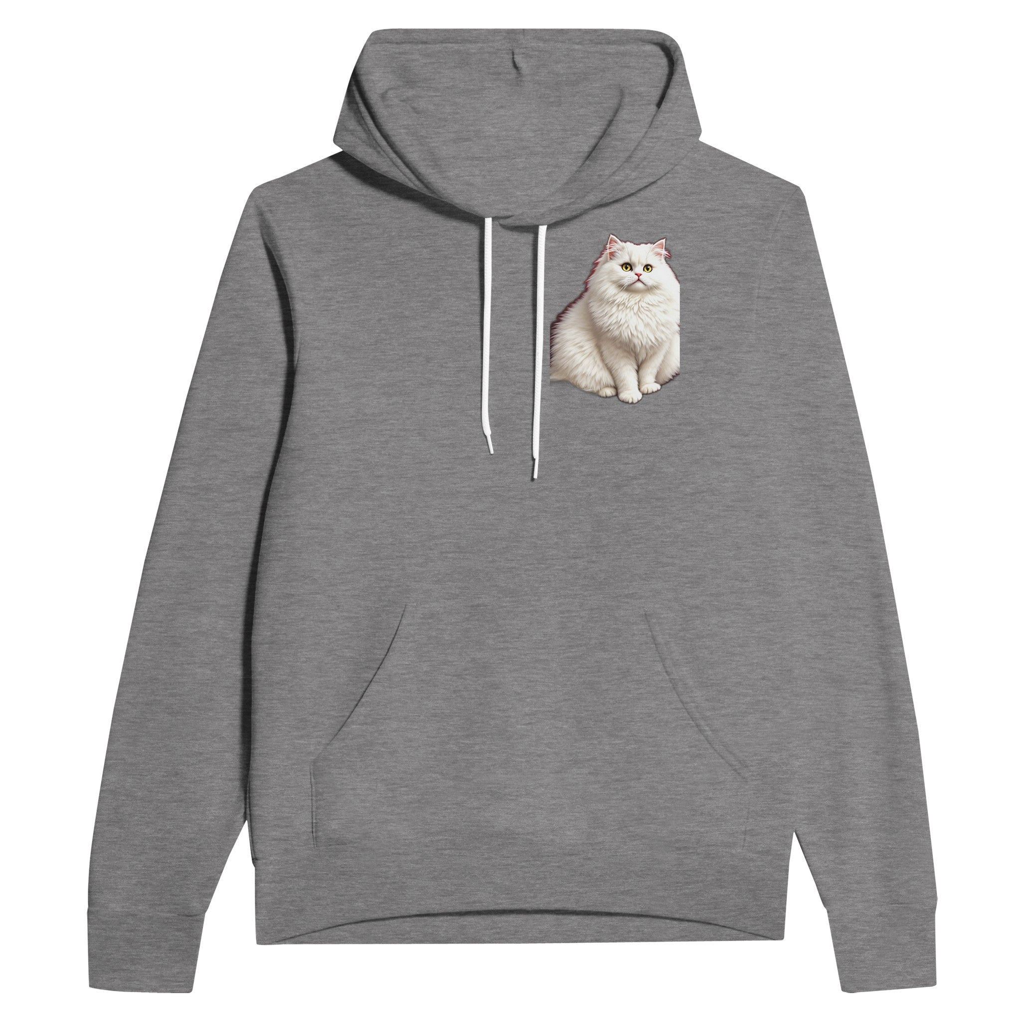 Persian Cat Luxury Hoodie Pullover Unisex Cotton UK Hoodie — detail view | Wild Thread Co