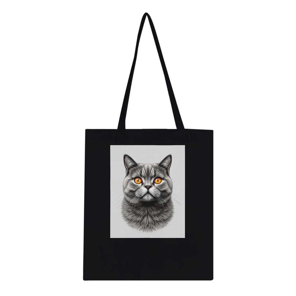 Shorthair Cotton Shopper UK Tote Bag — detail view | Wild Thread Co