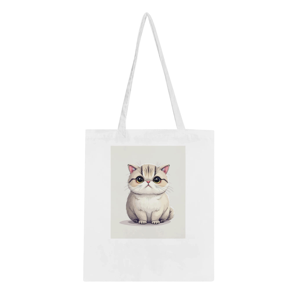 Scottish Fold Tote Bag Cotton Shopper UK Tote Bag — detail view | Wild Thread Co