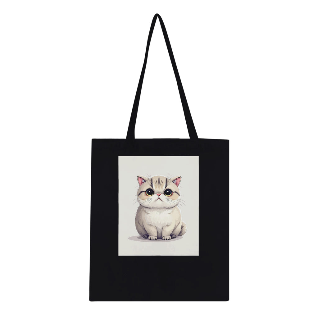 Scottish Fold Tote Bag Cotton Shopper UK Tote Bag — detail view | Wild Thread Co