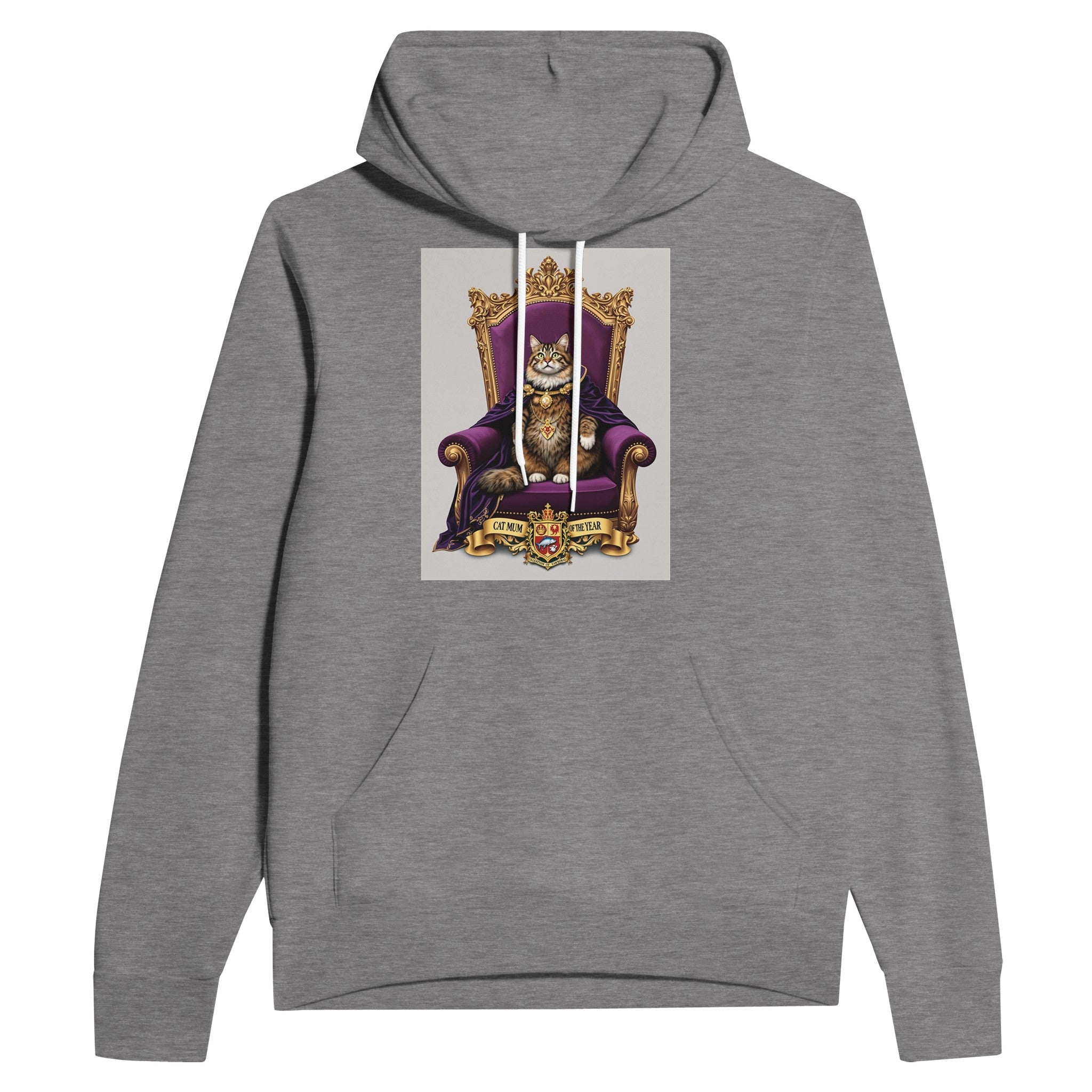 Cat Mum of the Year Navy Hoodie | Funny Cat Lover Gift UK - Wild Thread Co