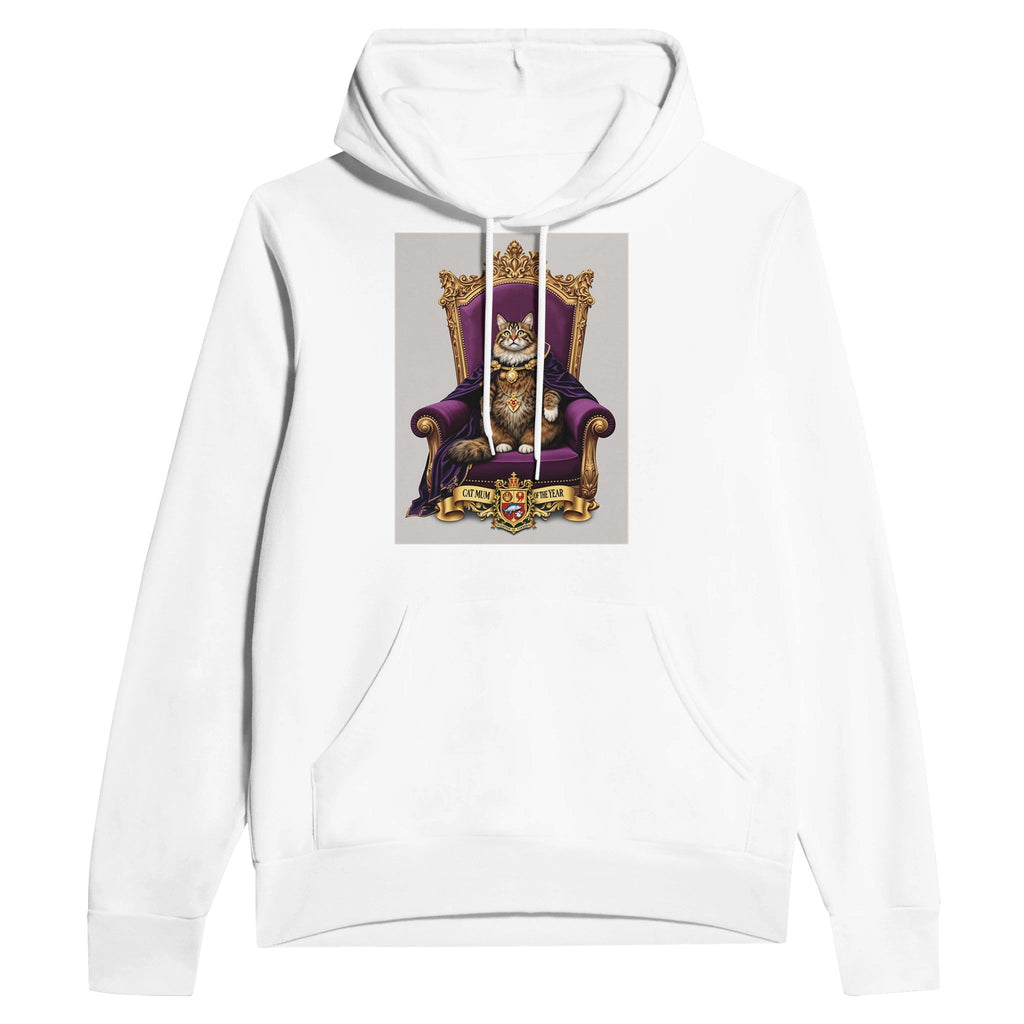 Cat Mum of the Year Navy Hoodie | Funny Cat Lover Gift UK - Wild Thread Co