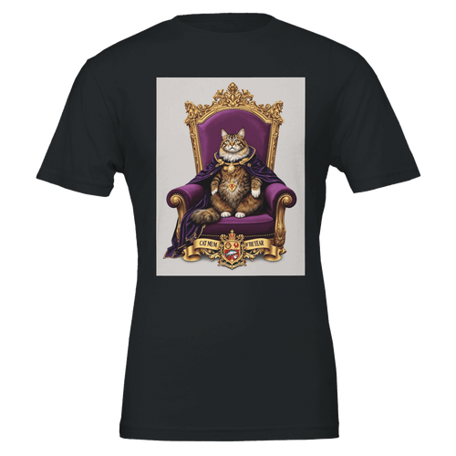 Cat Mum of the Year T-Shirt | Funny Cat Lover Gift | Royal Portrait Tee - Wild Thread Co