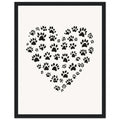 Cat Paw Prints Art Wall Art Ready to Hang UK Framed Print Hang — Framed Art Print | Wild Thread Co UK