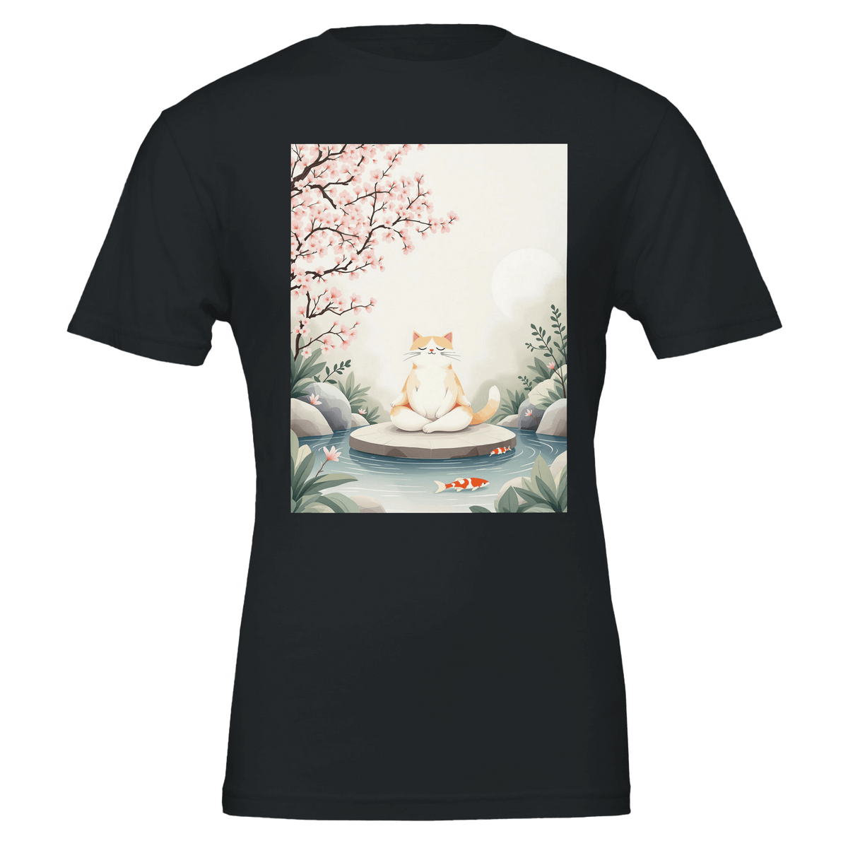Cat Zen Garden T-Shirt | Unique Gift UK - Wild Thread Co