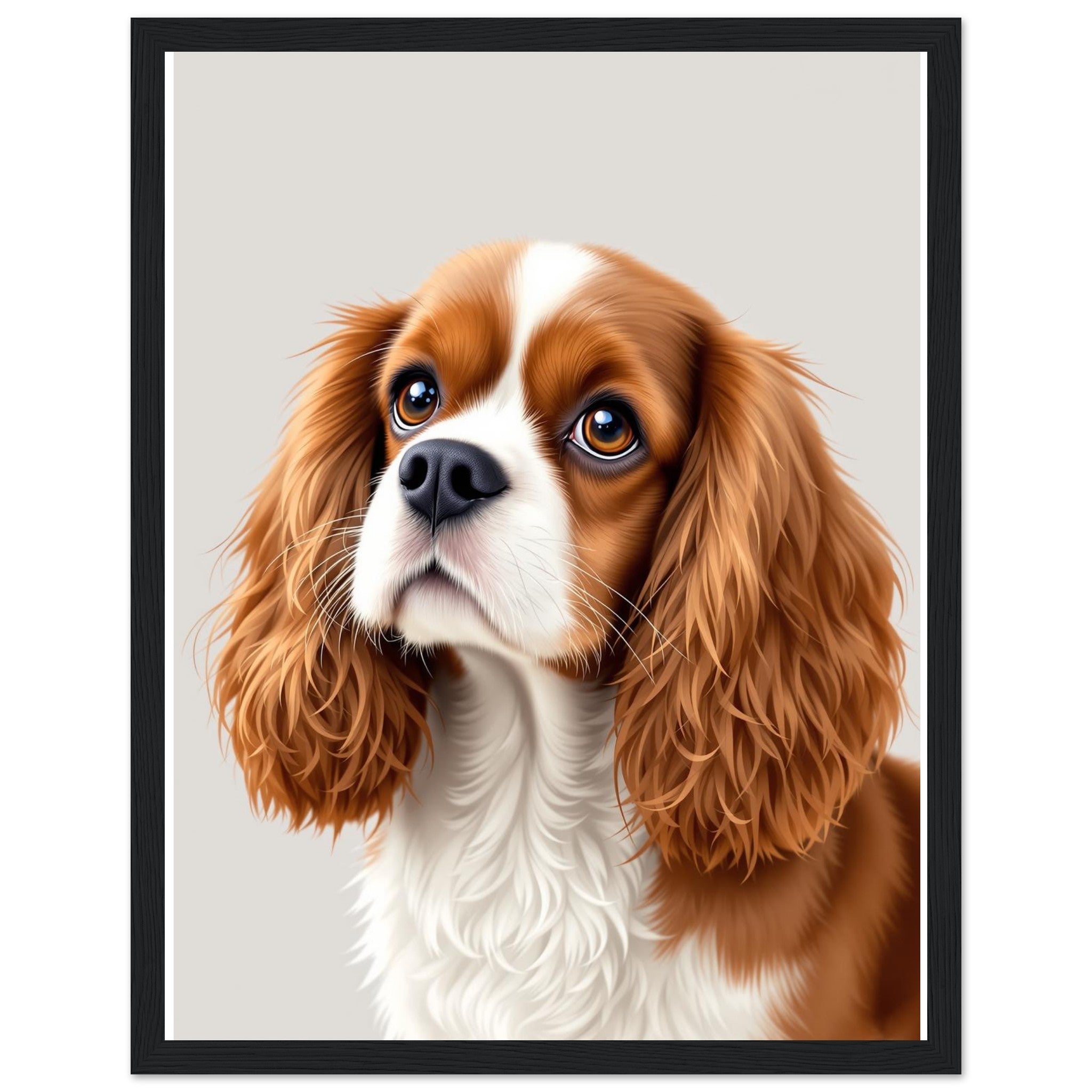 Cavalier King Charles Art Wall Art Ready to Hang UK — Framed Art Print | Wild Thread Co UK