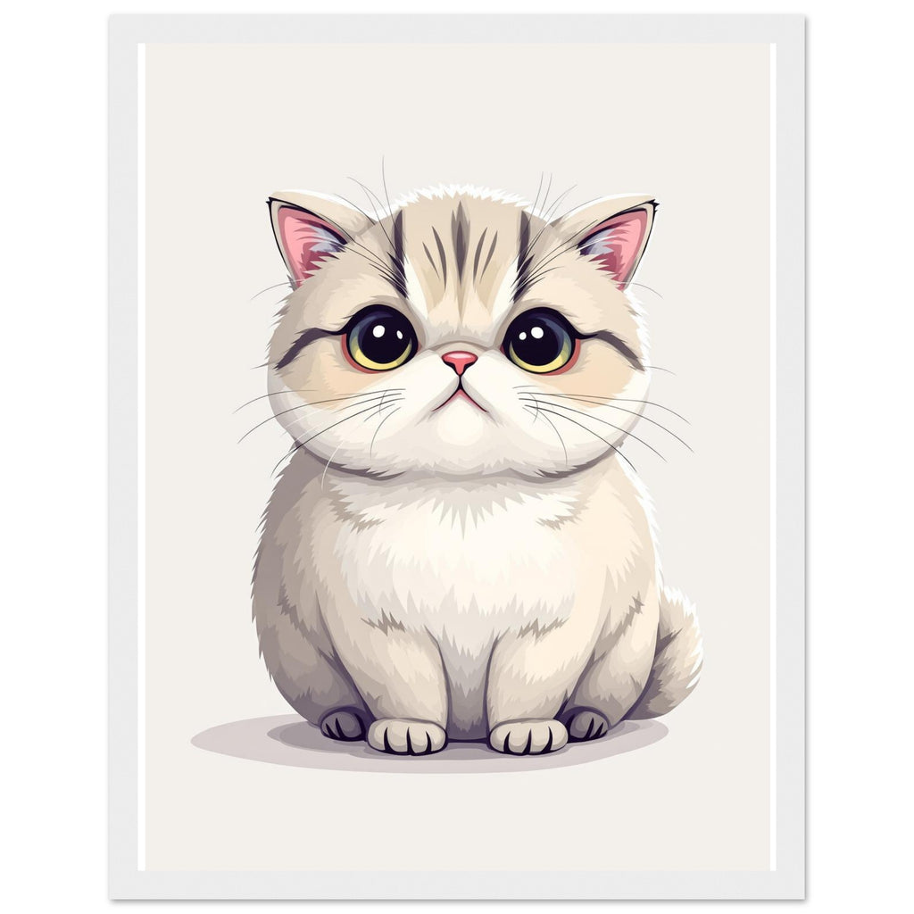 Scottish Fold Framed Art Print — detail view | Wild Thread Co