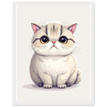 Scottish Fold Framed Art Print — detail view | Wild Thread Co