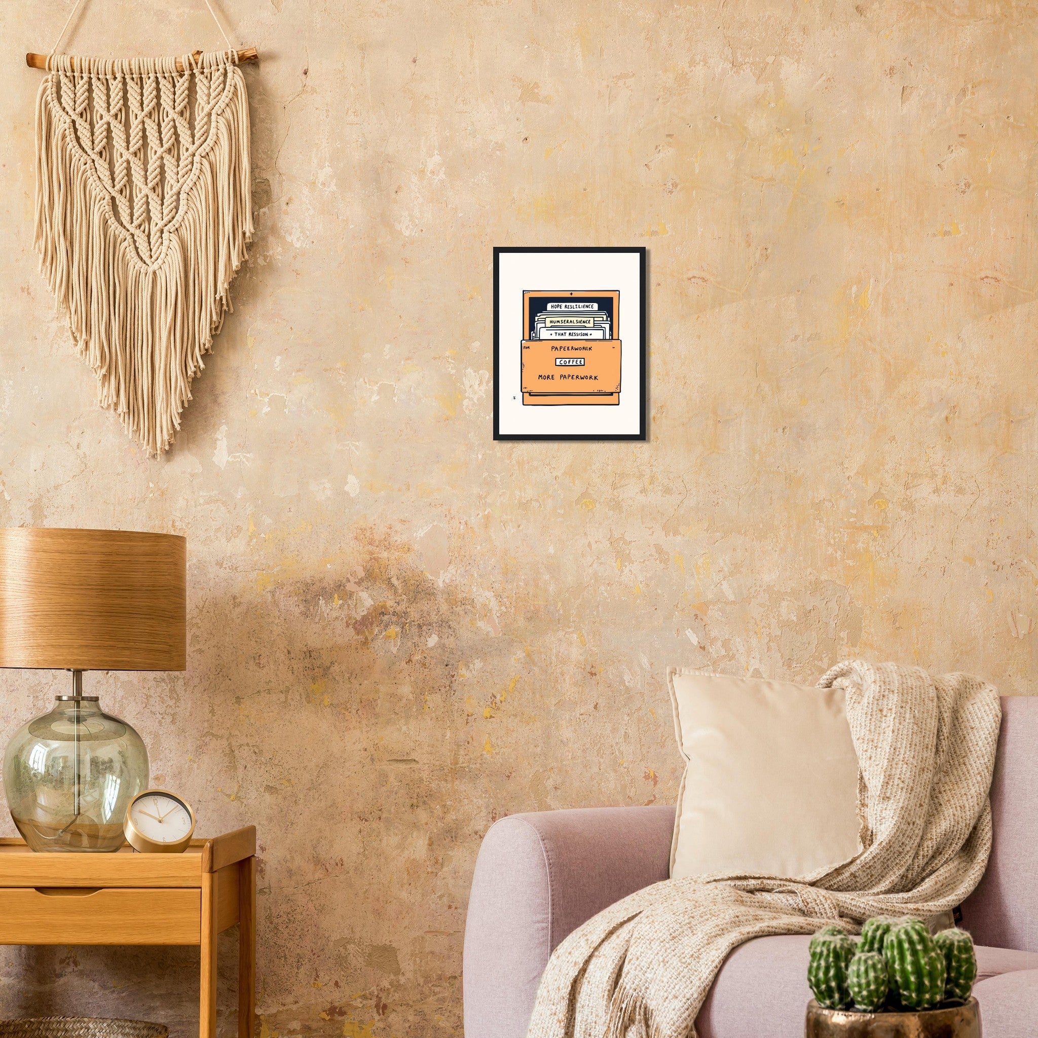 Social Worker Truth Framed Print Wall Art Ready to Hang UK Framed Art Print — detail view | Wild Thread Co