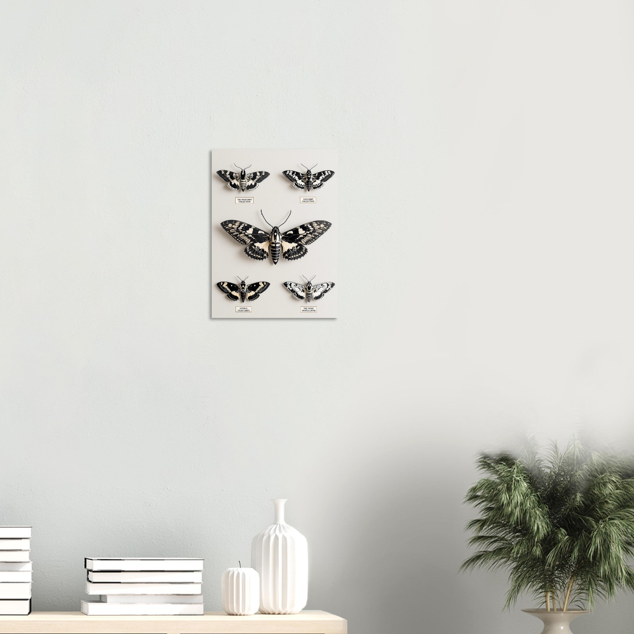 Dark Academia Moth Collector Art Print Art Print — detail view | Wild Thread Co