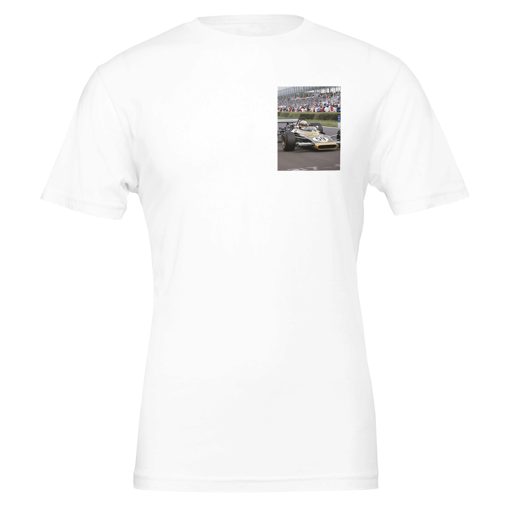 Silverstone Classic F1 T-Shirt — detail view | Wild Thread Co