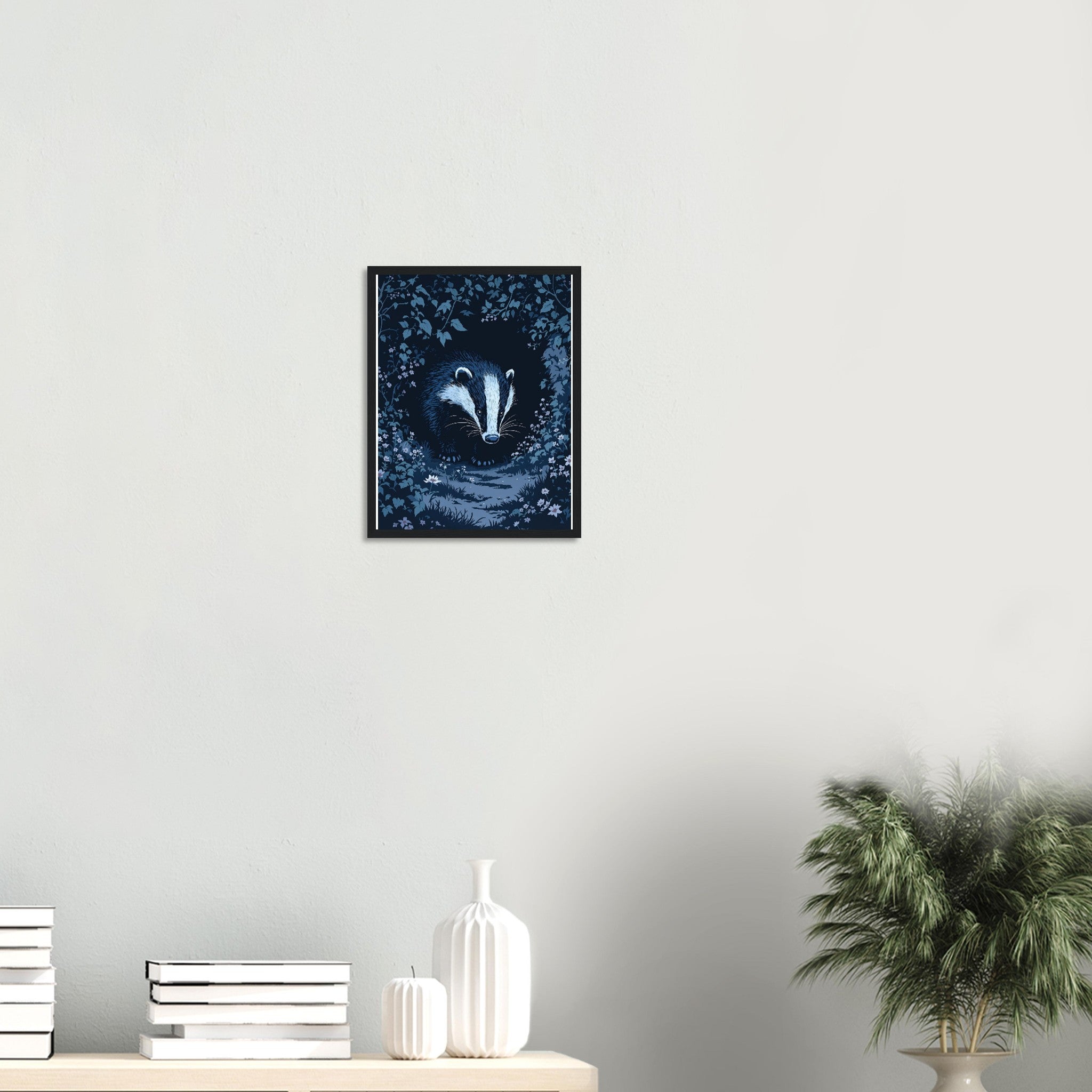 Badger At Dusk Framed Print — Framed Art Print | Wild Thread Co