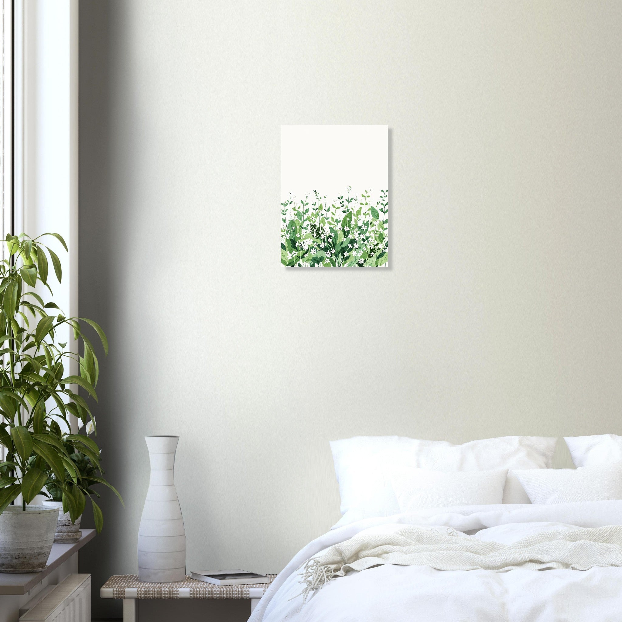 Wild Garlic Spring Woodland Art Print Art Print — detail view | Wild Thread Co