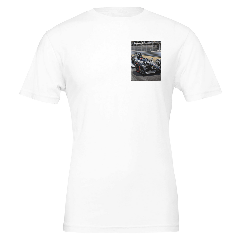 Bac Mono Track T-Shirt — detail view | Wild Thread Co