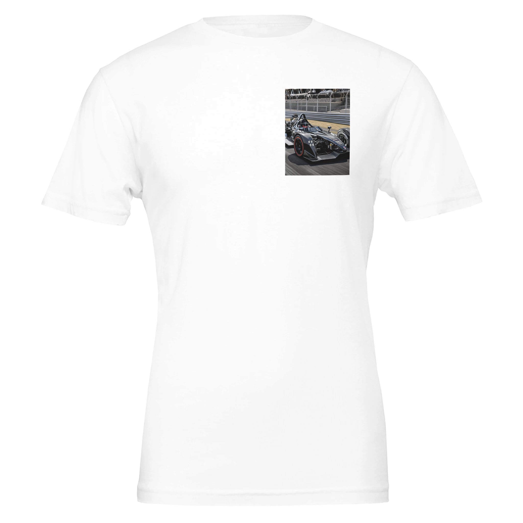 Bac Mono Track T-Shirt — detail view | Wild Thread Co