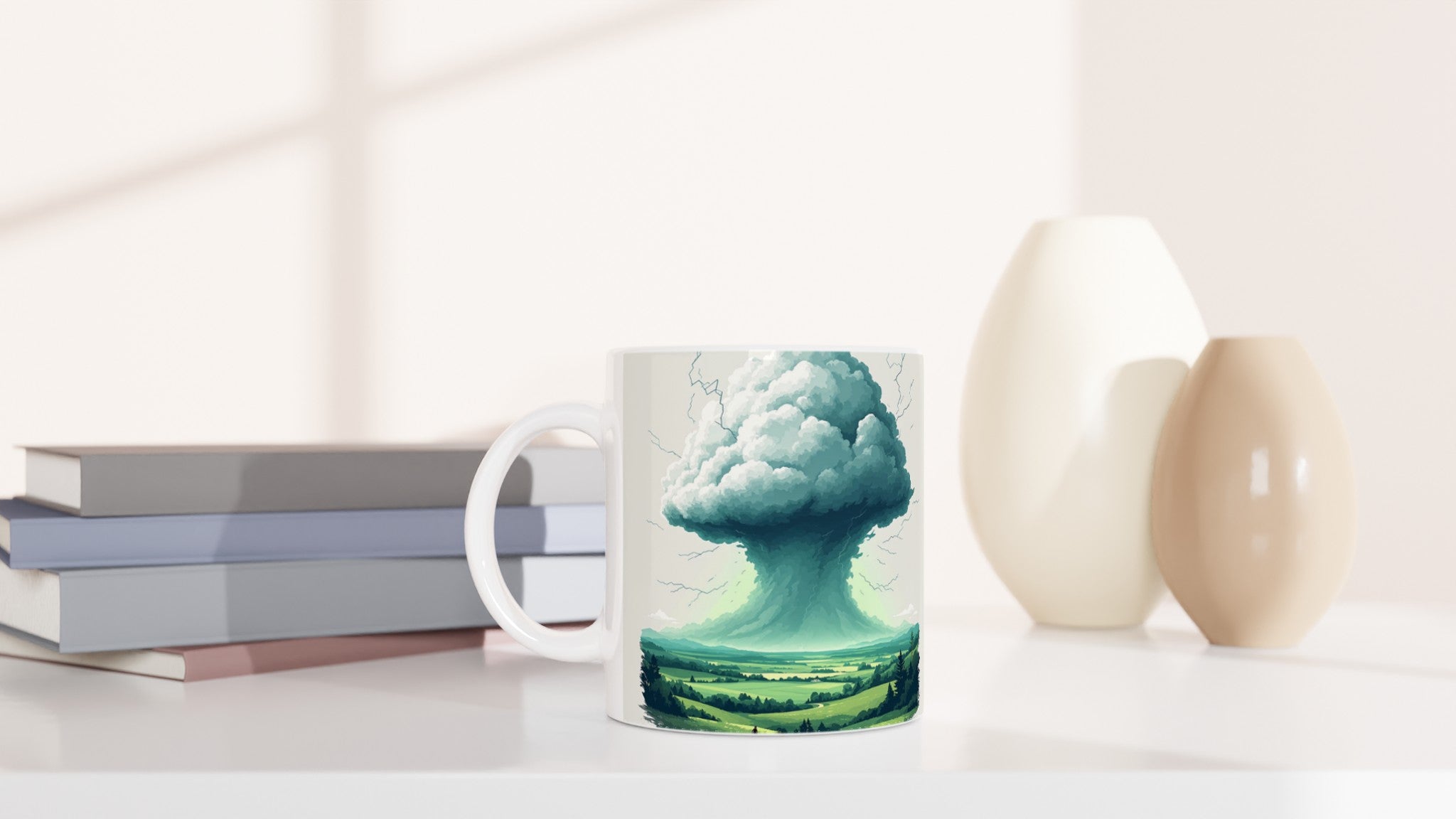 Thunderstorm Valley Mug — detail view | Wild Thread Co