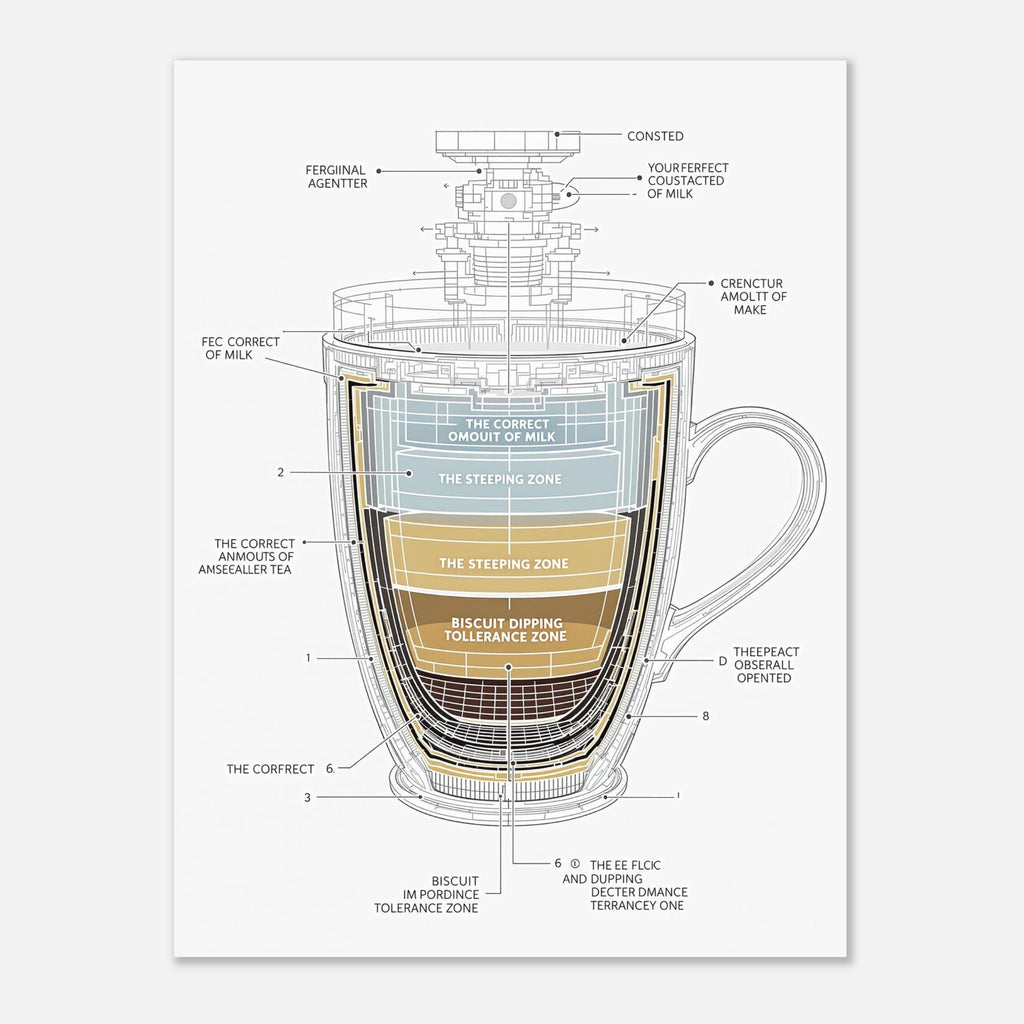 Tea Engineering Cross-Section Art Print Art Print — detail view | Wild Thread Co