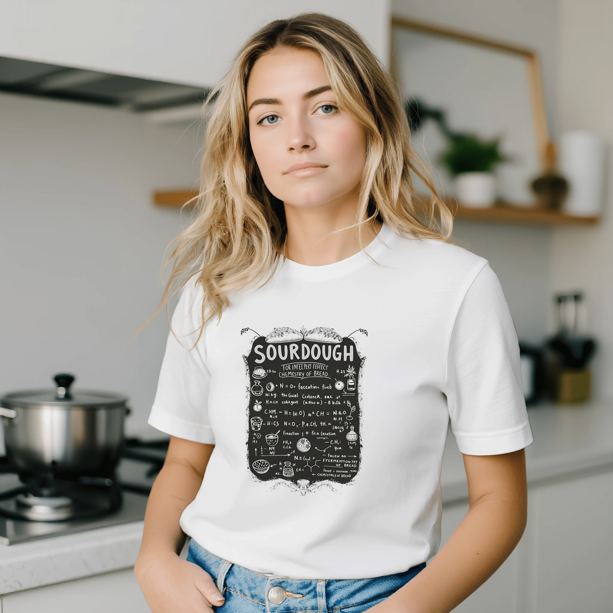 Chemistry Sourdough Baker T-Shirt | Funny Baking Gift UK - Wild Thread Co