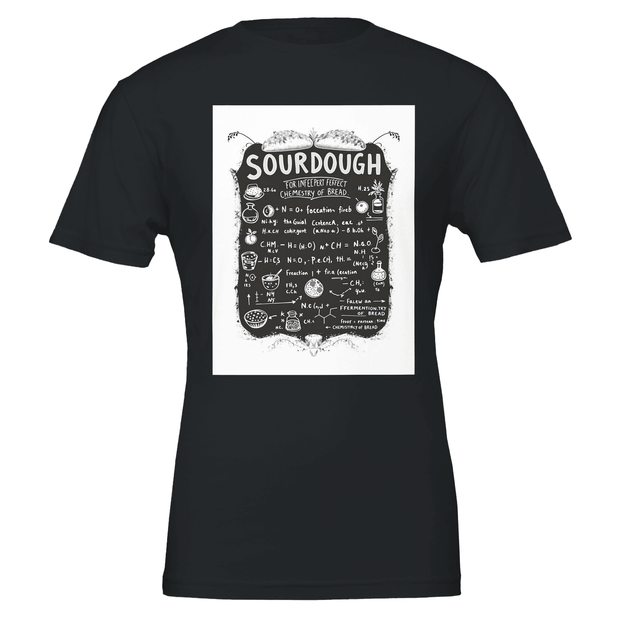 Chemistry Sourdough Baker T-Shirt | Funny Baking Gift UK - Wild Thread Co