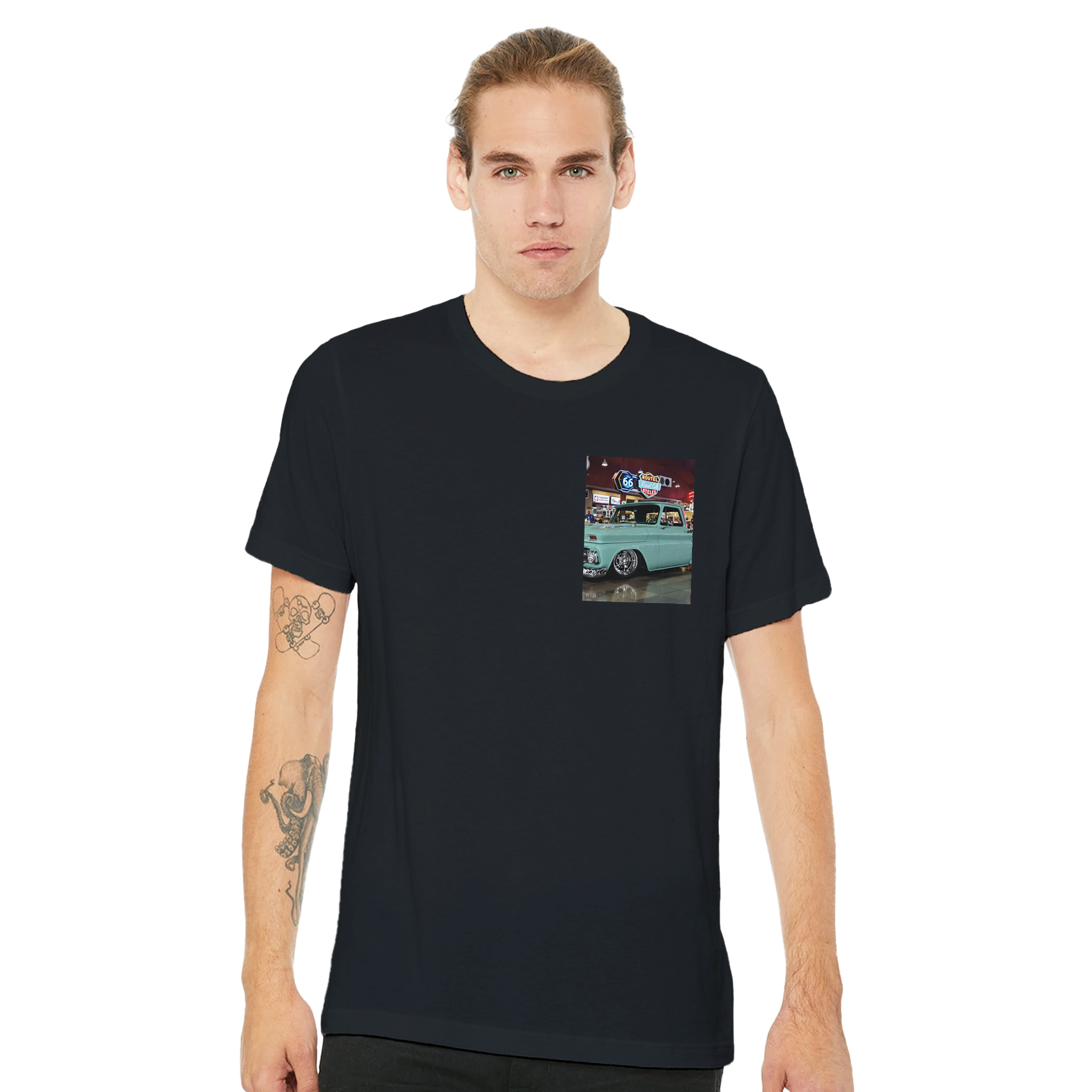 Chevy C10 Stepside T-Shirt — detail view | Wild Thread Co