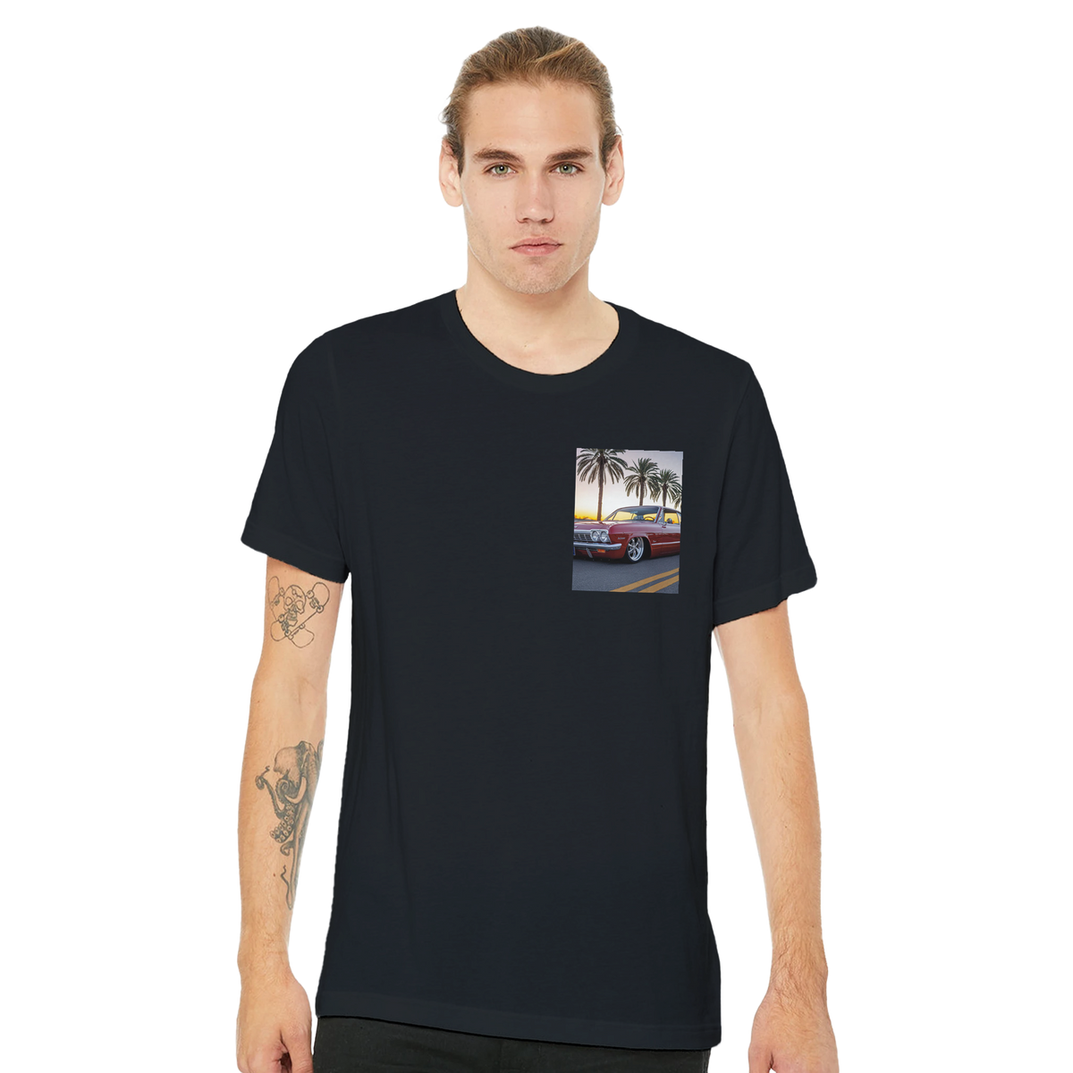 Chevy Impala 64 Cruising | T-Shirt | Garage Workshop Wall Art - Wild Thread Co