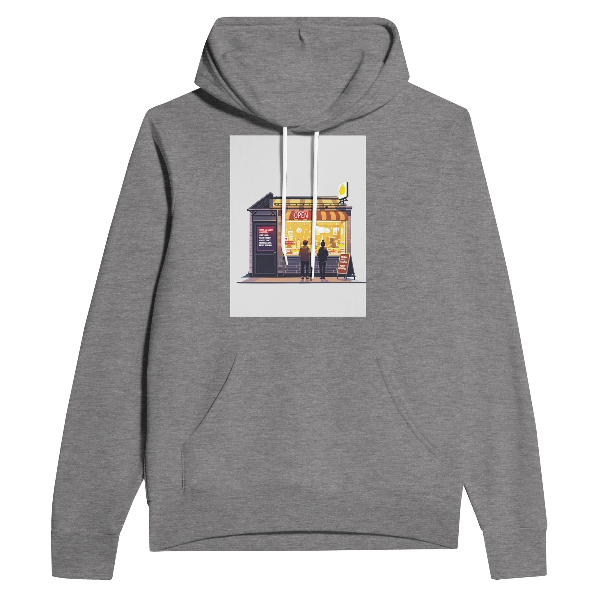 Chip Shop Night Neon Hoodie | Funny Chippy Gift for Fish & Chips Lovers - Wild Thread Co