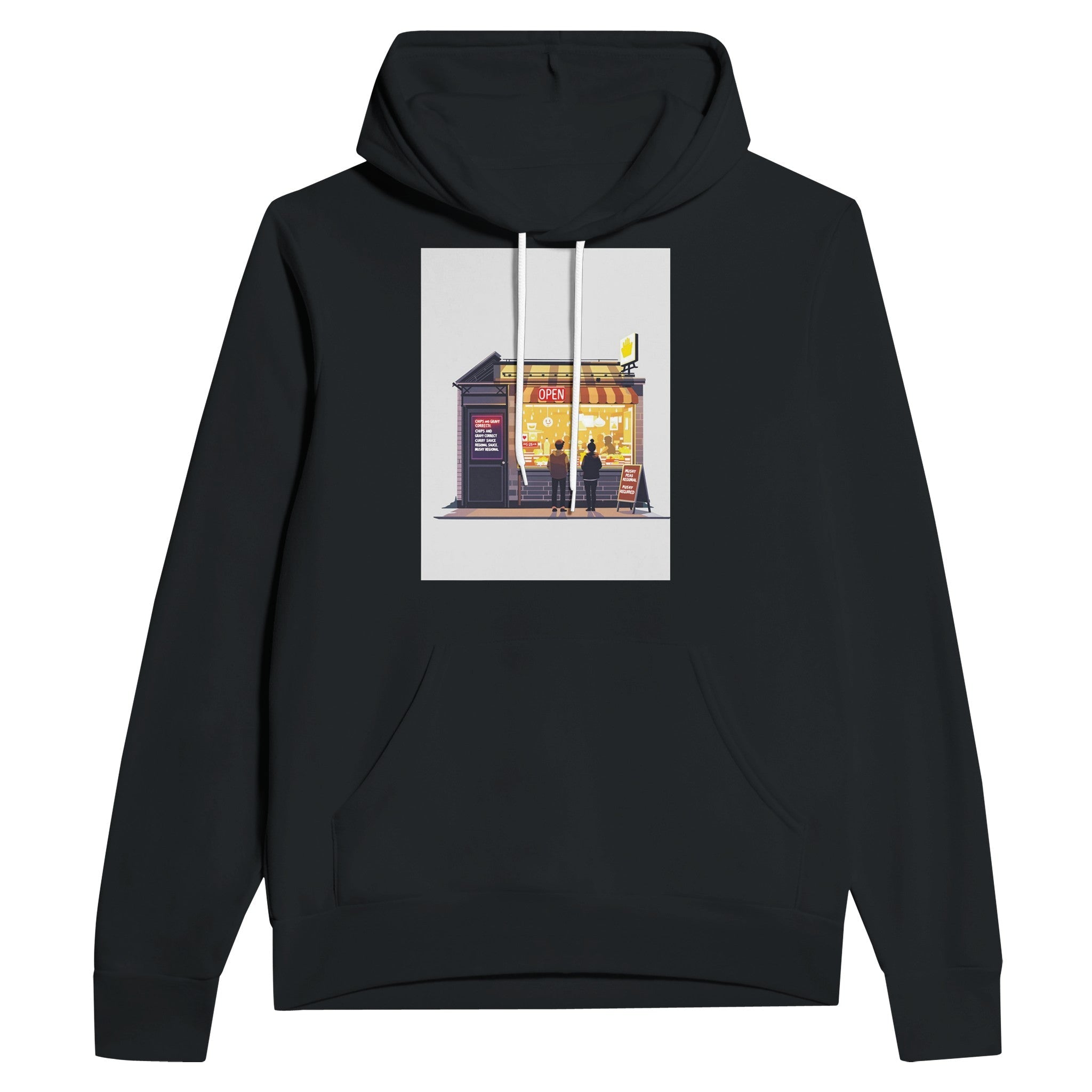 Chip Shop Night Neon Hoodie | Funny Chippy Gift for Fish & Chips Lovers - Wild Thread Co