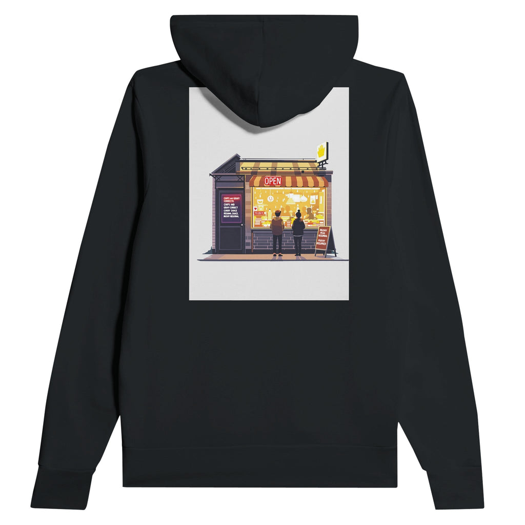 Chip Shop Night Neon Hoodie | Funny Chippy Gift for Fish & Chips Lovers - Wild Thread Co