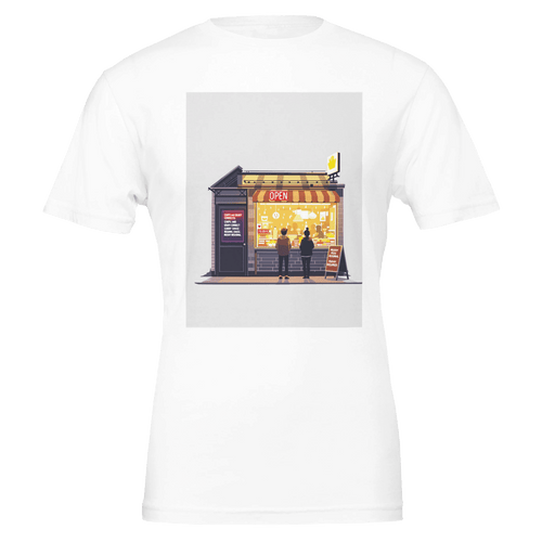 Chip Shop Night Neon T-Shirt | Funny Chippy Gift for Fish & Chips Lovers - Wild Thread Co