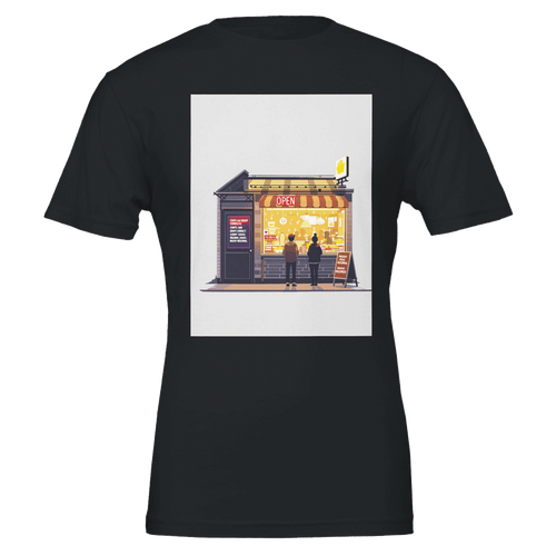 Chip Shop Night Neon T-Shirt | Funny Chippy Gift for Fish & Chips Lovers - Wild Thread Co