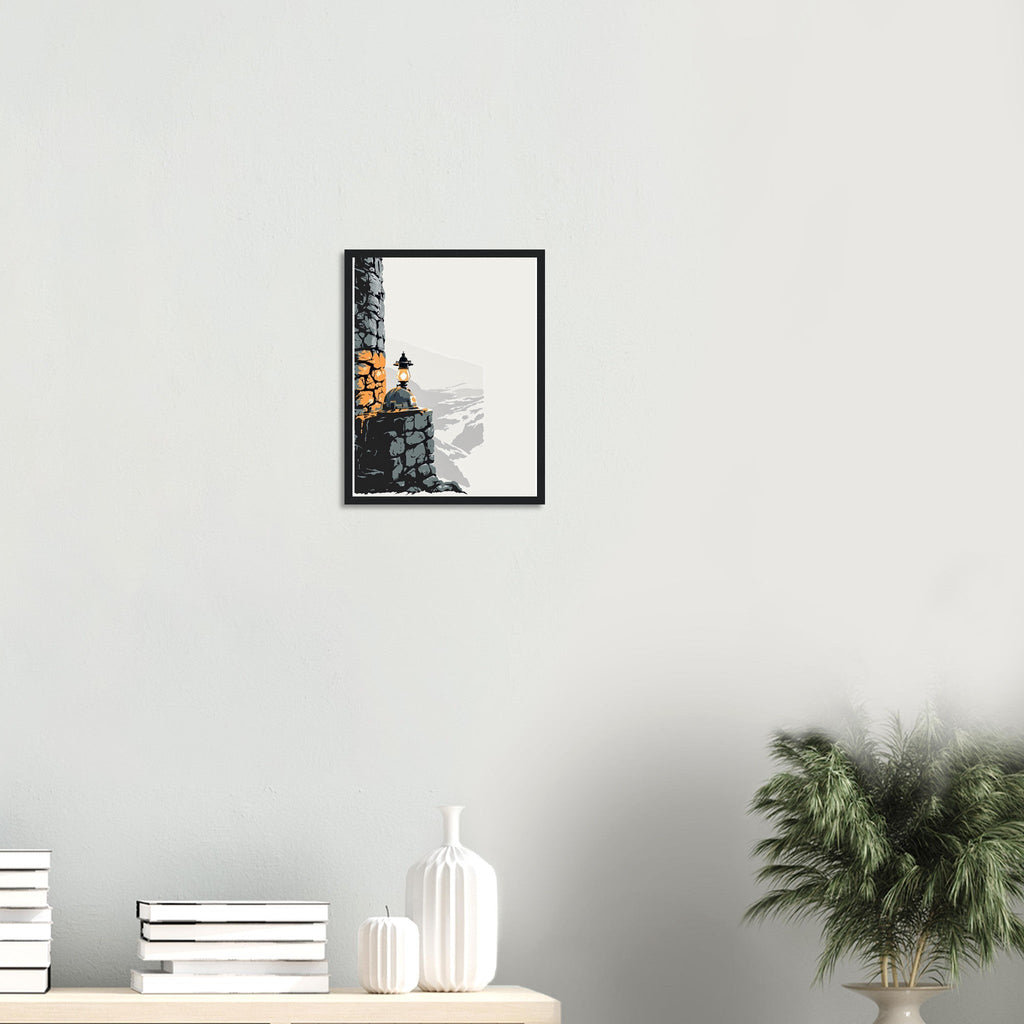Coalfield Mining Heritage Lamp Helmet Framed Print Wall Art Ready to - Wild Thread Co