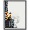 Coalfield Mining Heritage Lamp Helmet Framed Print Wall Art Ready to - Wild Thread Co