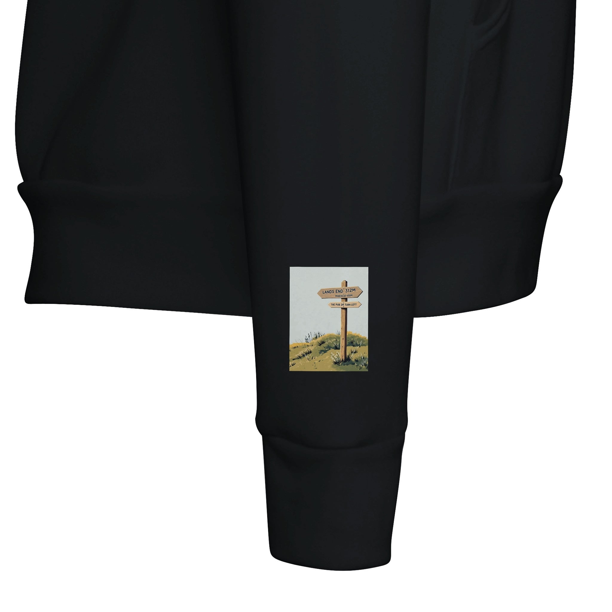 Coastal Path Signpost Hoodie | SWCP Walking Hoodie Navy - Wild Thread Co
