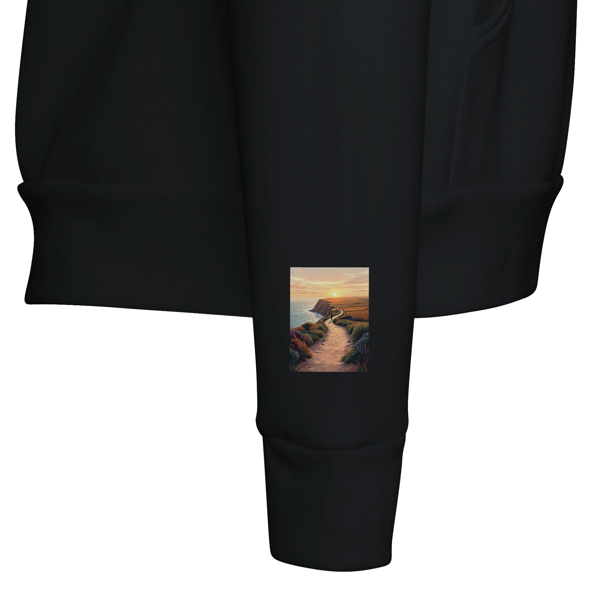 Coastal Walking Hoodie | Dawn Path Design | UK Coast Path Gift - Wild Thread Co