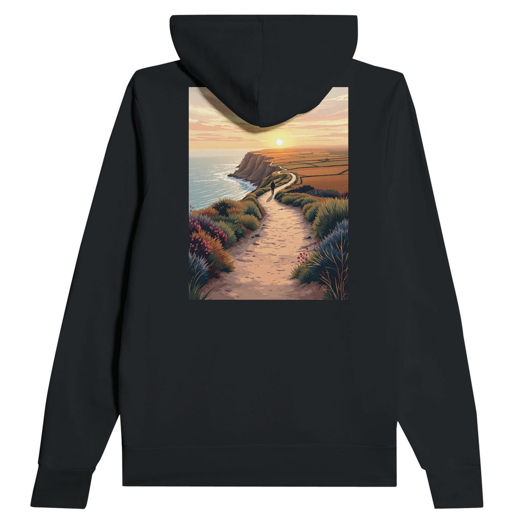 Coastal Walking Hoodie | Dawn Path Design | UK Coast Path Gift - Wild Thread Co