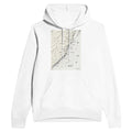 Coastal Walking Map Hoodie | Hand-Drawn Walker Gift UK Hiking Hoodie - Wild Thread Co