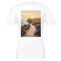 Coastal Walking Tee | Dawn Path Design | UK Coast Path Gift - Wild Thread Co