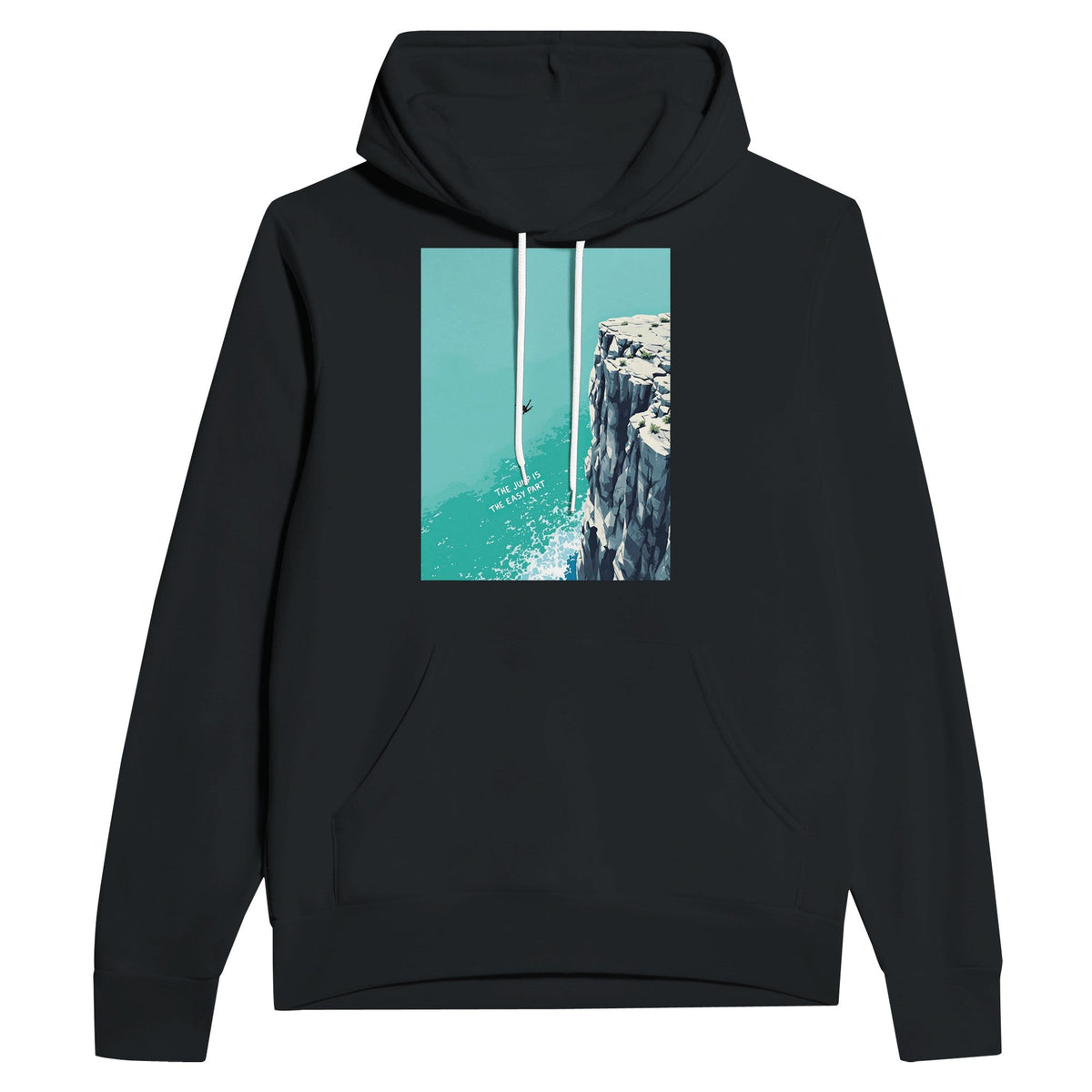 Coasteering Cliff Jump Hoodie | Adventure Sport Gift Navy Hoodie - Wild Thread Co