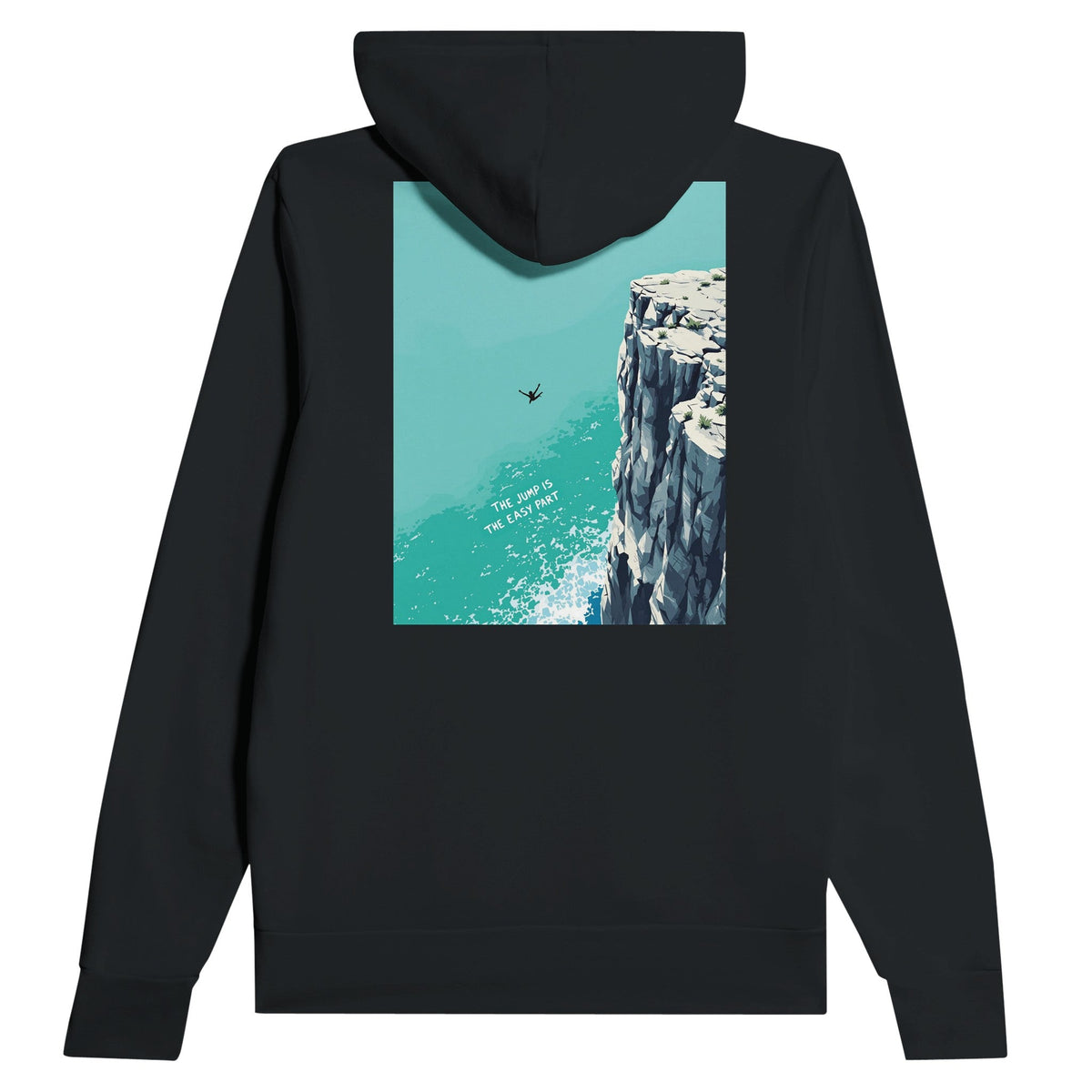 Coasteering Cliff Jump Hoodie | Adventure Sport Gift Navy Hoodie - Wild Thread Co