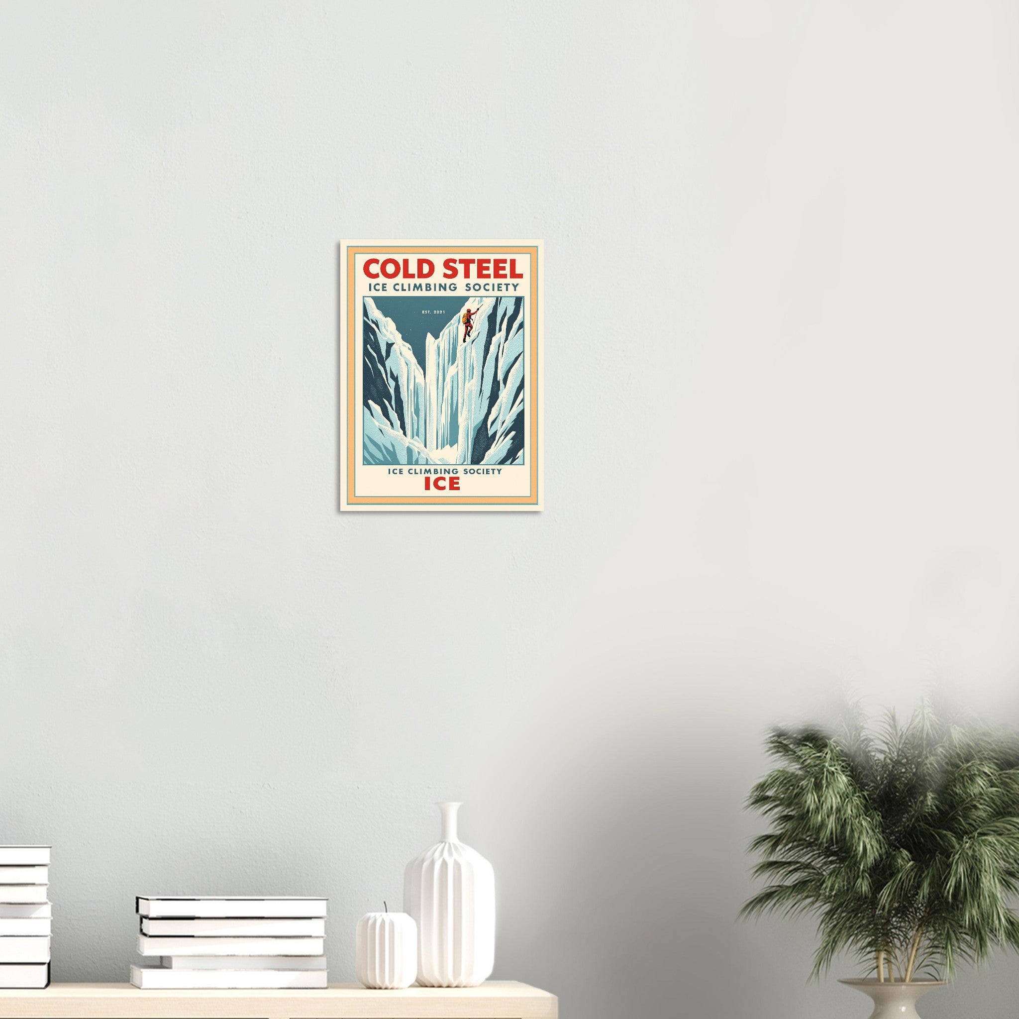 Cold Steel Vintage Travel Art Print Art Print — detail view | Wild Thread Co