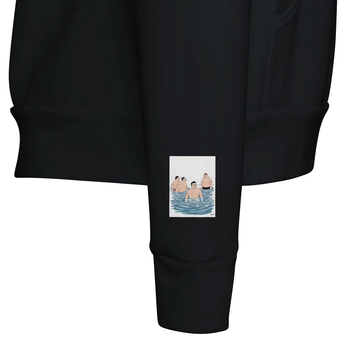 Cold Water Swimming Gift | The Regular Swim Group Illustrated Hoodie - Wild Thread Co